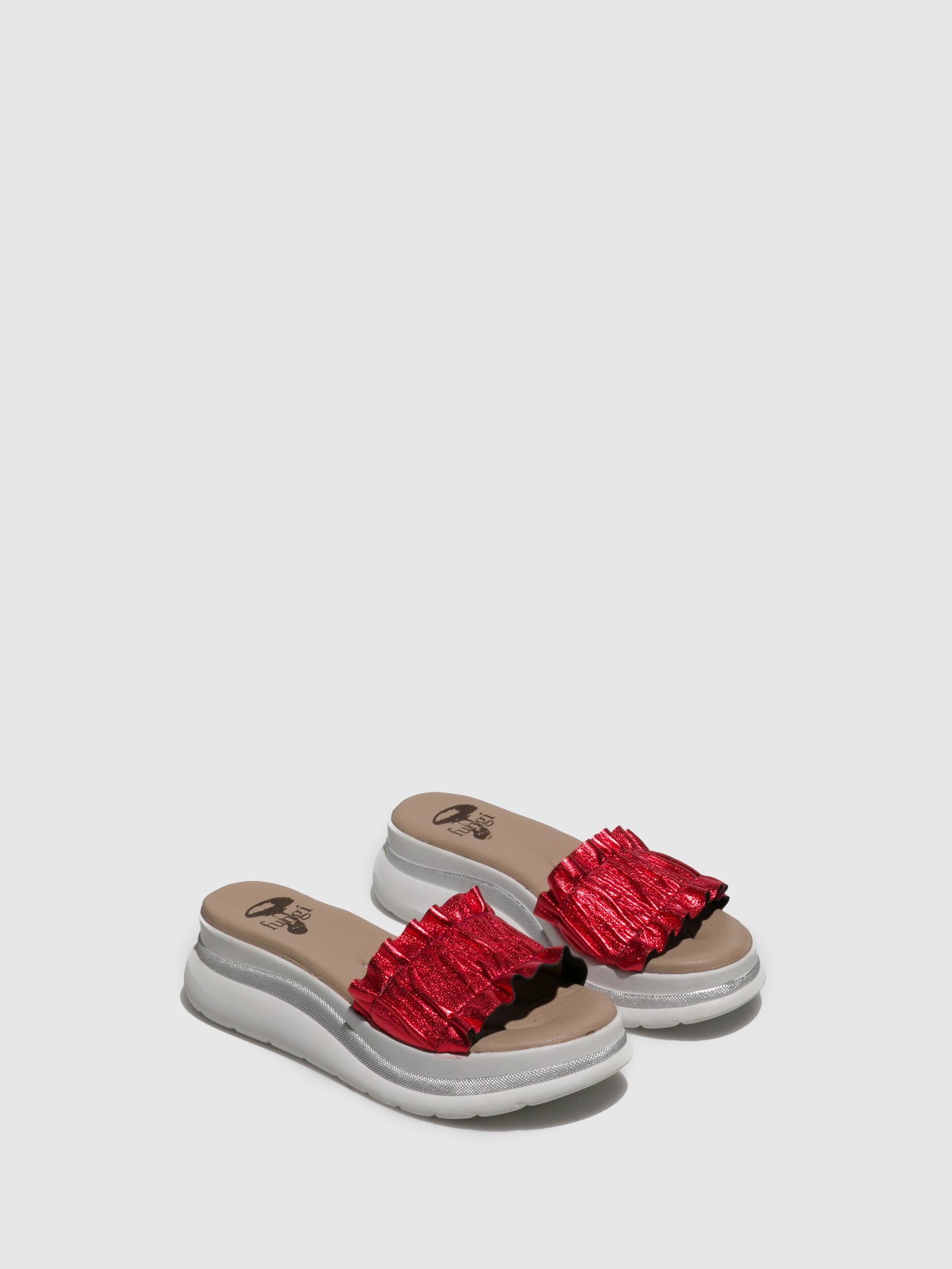 Fungi Mules Abertas em Vermelho